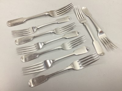 Lot 88 - A Matched Set of Eight Hallmarked Silver...