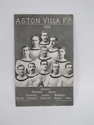 Lot 522 - Aston Villa 1905 Postcard, Christmas Tree...