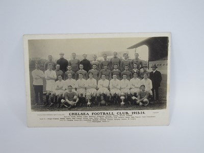 Lot 526 - Chelsea Postcard 1913-14 featuring Team Group...
