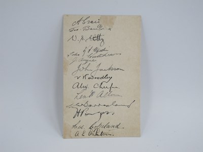 Lot 630 - Chelsea Autographs, circa 1933-34 fourteen ink...