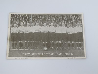 Lot 529 - Derby County Postcard 1905-6 featuring eleven...