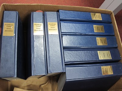 Lot 488 - Scunthorpe United Away Binders, containing...