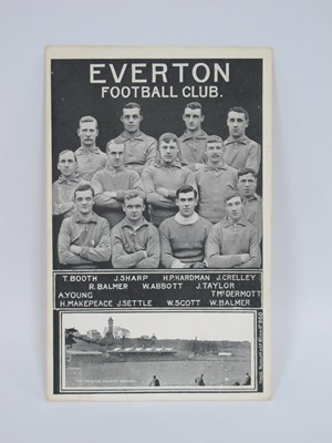 Lot 535 - Everton 1906 Postcard in Black and White...