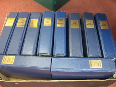 Lot 486 - Scunthorpe United Home Binders, containing...