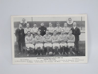 Lot 536 - Everton 1909-10 Black and White Postcard,...