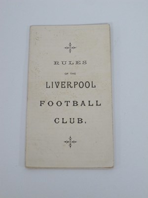Lot 560 - Rules of the Liverpool Football Club, vintage...