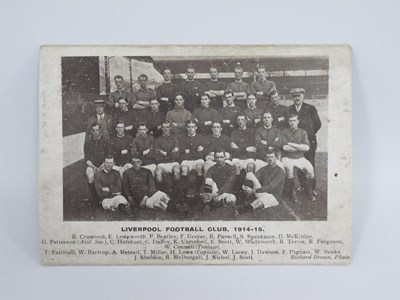 Lot 538 - Liverpool 1914-15 Postcard featuring team...