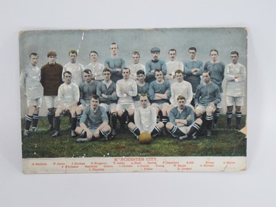 Lot 542 - Manchester City 1906-7 Postcard, colour tinted...
