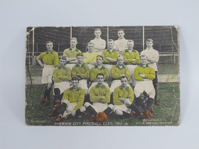 Lot 545 - Norwich City 1907-8 Postcard, colour tinted,...
