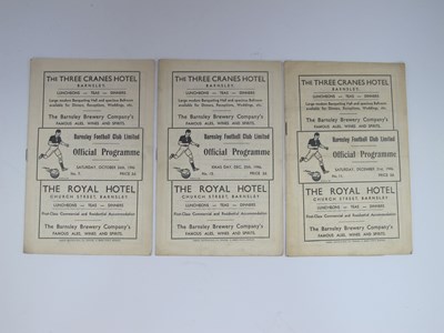 Lot 714 - Barnsley 1946-7 Home Programmes v. West Ham,...