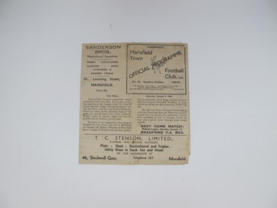 Lot 790 - 1945-6 Mansfield Town v. Sheffield Wednesday...
