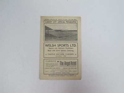 Lot 848 - 1944-5 Cardiff City v. Wolves, four-page...
