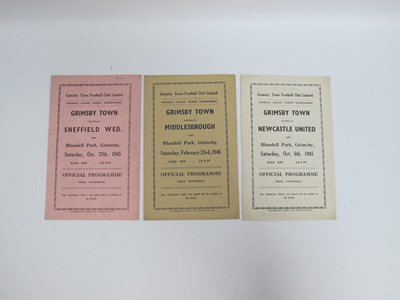 Lot 817 - 1945-6 Grimsby Town Home Programmes v....