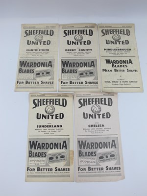 Lot 699 - Sheffield United 1947-8 Home Programmes, v....
