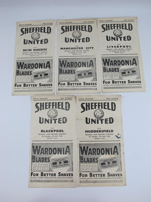 Lot 700 - Sheffield United 1947-8 Home Programmes, v....