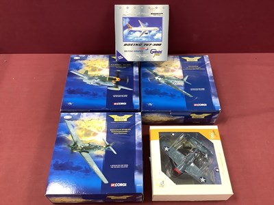 Lot 651 - Five Diecast Model Military Aircraft by Corgi,...