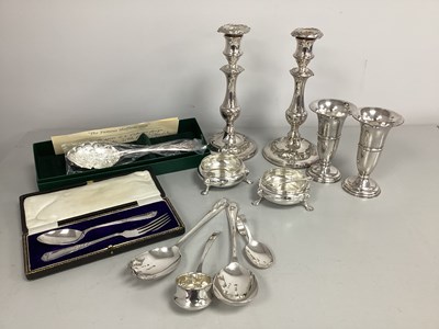 Lot 267 - A Pair of Highly Decorative Candlesticks, 22cm...
