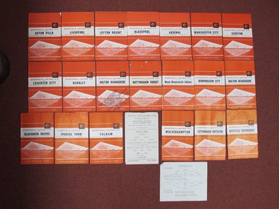 Lot 707 - Sheffield United Home Programmes 1962-3...