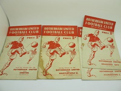 Lot 557 - Rotherham United 1946-7 Programmes v. Bradford...