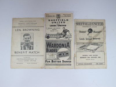 Lot 715 - Sheffield United v. Leeds United Programmes...