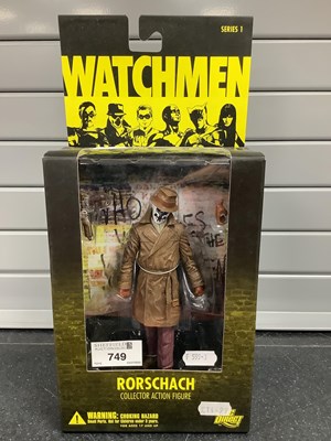 Lot 749 - A DC Direct Watchmen Rorschach 6" Plastic...