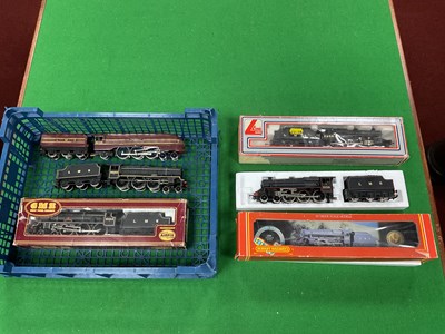 Lot 550 - Five 00 gauge LMS locomotives: a boxed Hornby...