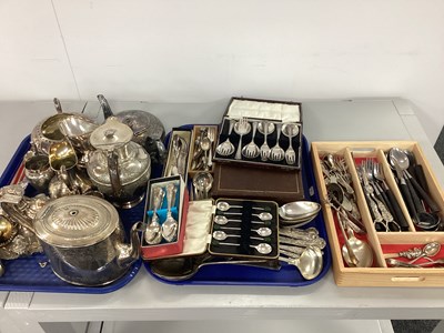 Lot 243 - A Small Collection of Hallmarked Silver Items,...