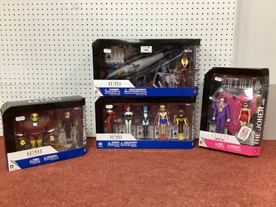 Lot 780 - Four DC Collectibles Batman Themed Plastic...