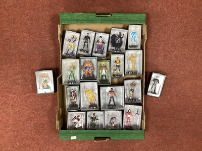 Lot 725 - Twenty Eaglemoss DC Comics, Marvel White Metal...