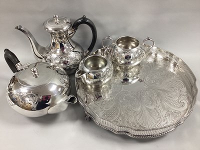 Lot 265 - A Highly Decorative Four Piece Teaset,...