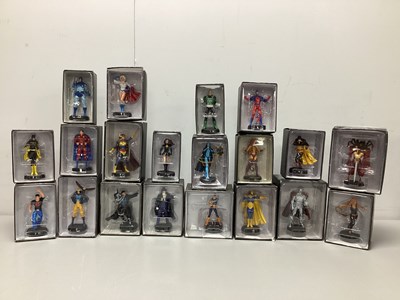 Lot 784 - Twenty Eaglemoss DC Comics White Metal Model...