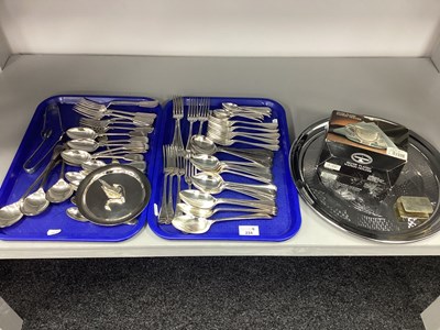 Lot 234 - A Collection of Cutlery, including fiddle...