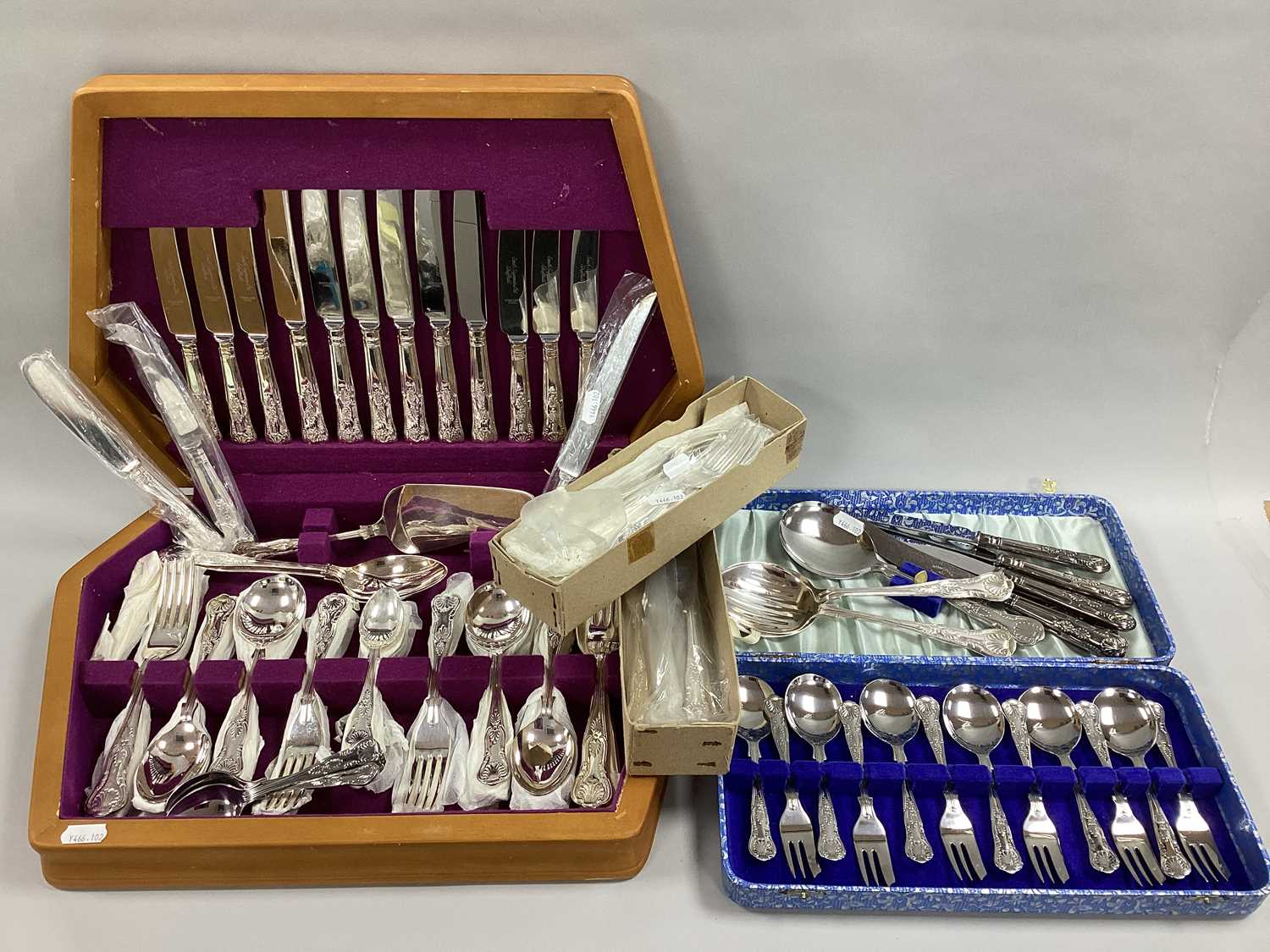 Lot 69 - Assorted Kings Pattern Plated Cutlery,...