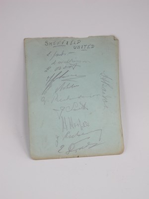 Lot 631 - Sheffield United circa 1936 Autographs, eleven...
