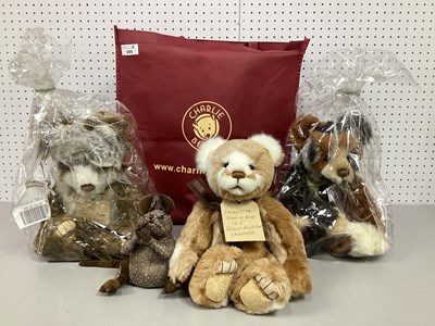 Lot 309 - Three Charlie Bears. Comprising Of "Taffy"...