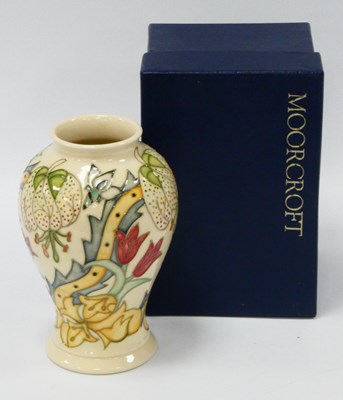 Lot 1065 - A Moorcroft Pottery Vase, of baluster form,...