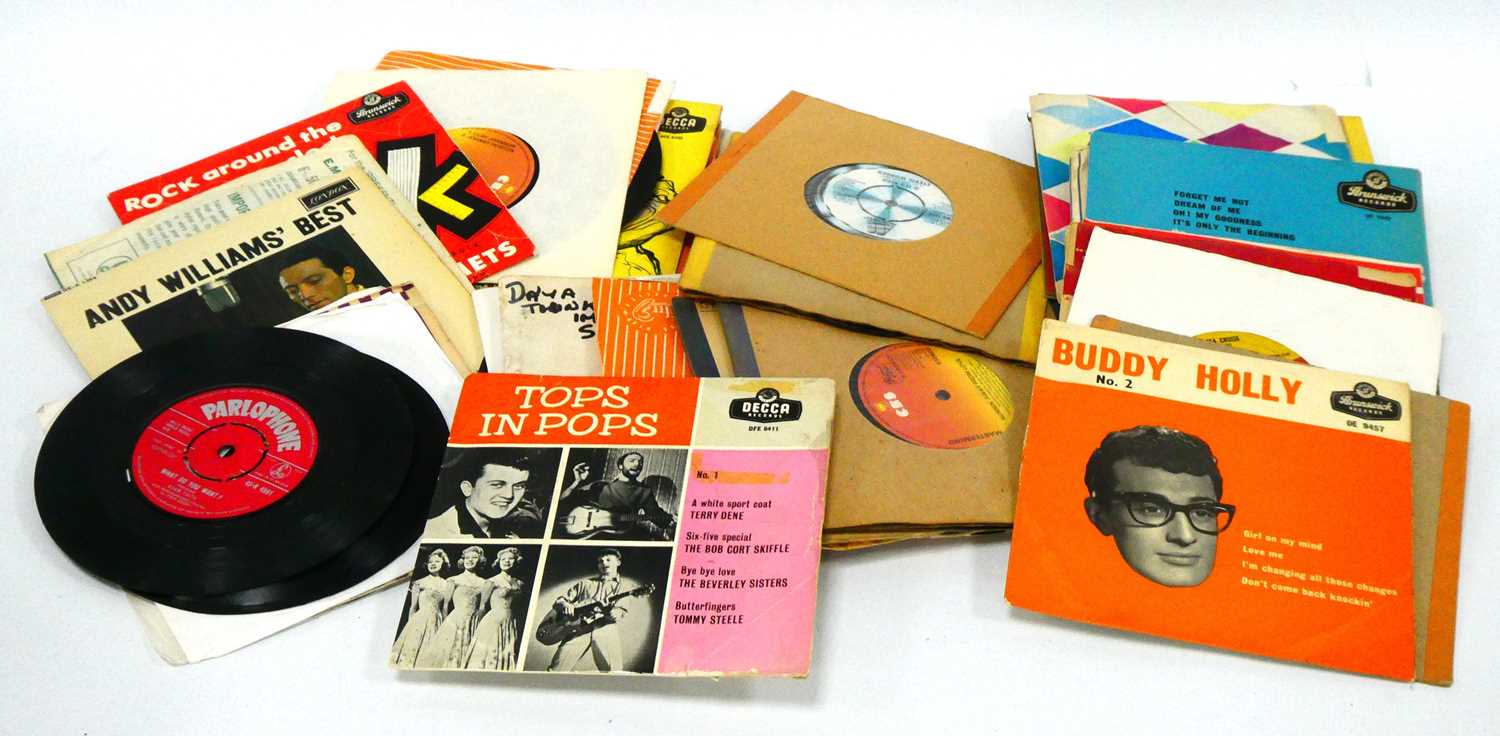 Lot 1350 - 45 RPM Records - E.Ps including Buddy Holly,...