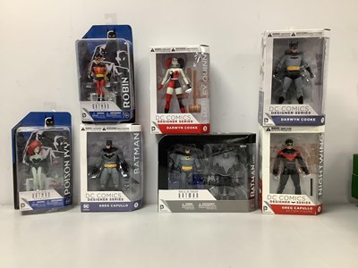 Lot 843 - Eight DC Collectibles Superhero Plastic Action...