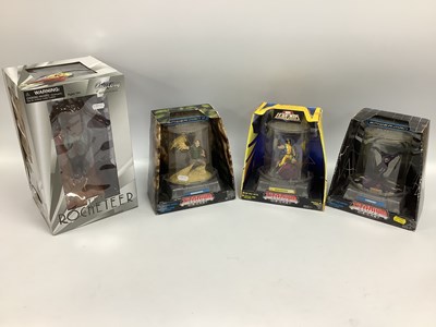 Lot 831 - Four Super Hero Plastic and Diecast Model...