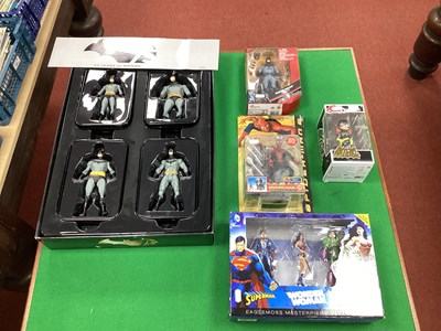 Lot 757 - Ten Plastic / Vinyl Model Superhero Figures...