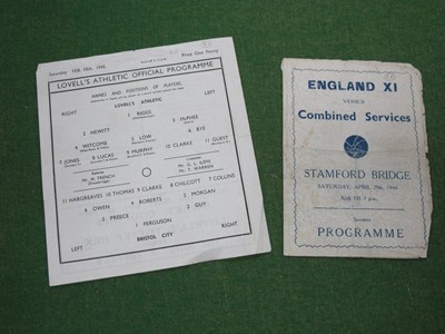 Lot 650 - England X1 v. Combined Services at Chelsea,...