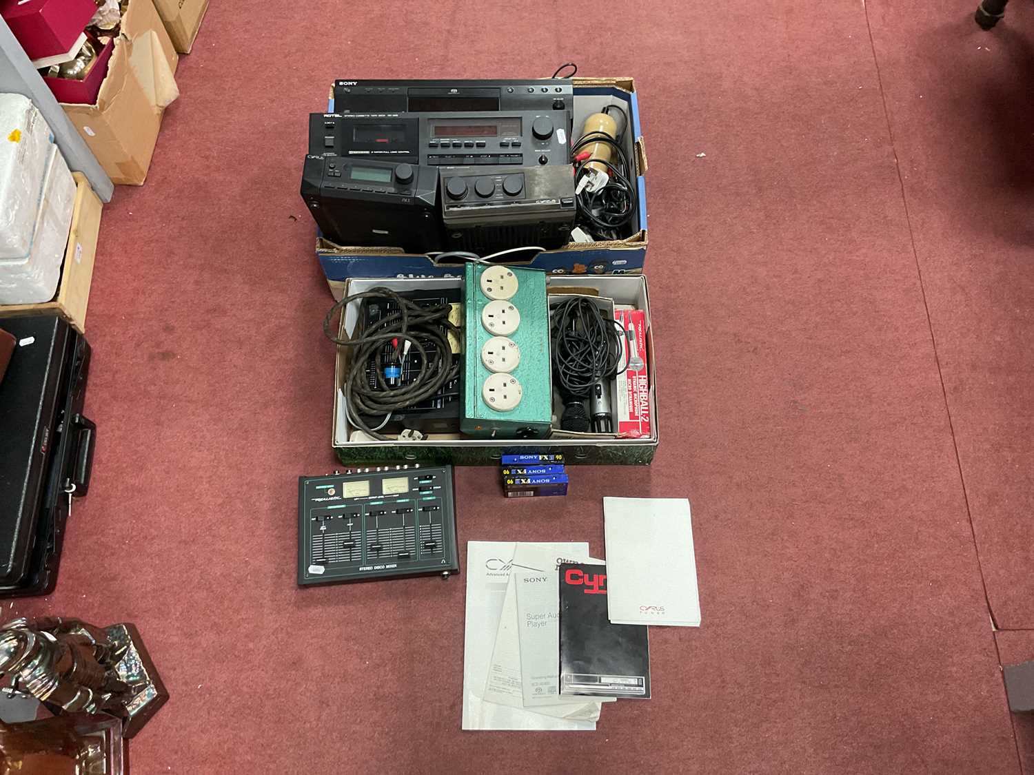 Lot 1107 - Sony super audio cd player ACD-XE800, Rotel...