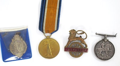 Lot 596 - WWI British War Medal (11700 Pte B Chandler...