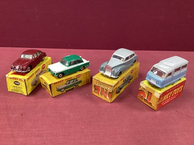 Lot 852 - Four Original Dinky Toys No 189, Triumph...