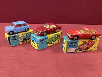 Lot 826 - Three Original Corgi Toys No 218 Aston Martin...