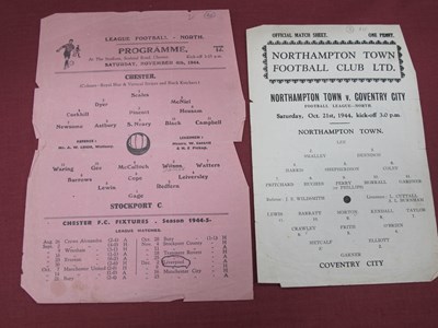 Lot 596 - 1944-5 Programmes, Northampton Town v....