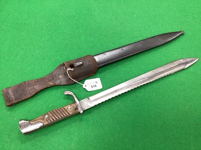Lot 516 - WWI Imperial German Model 1898/05 Sawback...