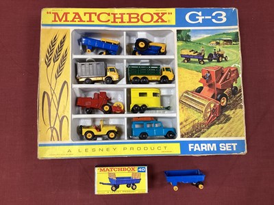 Lot 887 - Matchbox Regular Wheel gift set No G-3-'farm...
