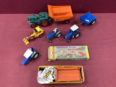 Lot 697 - A Die-Cast Hay Wagon by Crescent, badly...