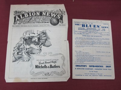 Lot 599 - Northampton 1944-5 Away Four Page Programmes,...